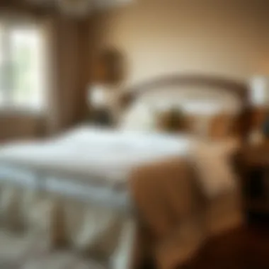 Maintenance tips for thick bed skirts displayed in an attractive layout