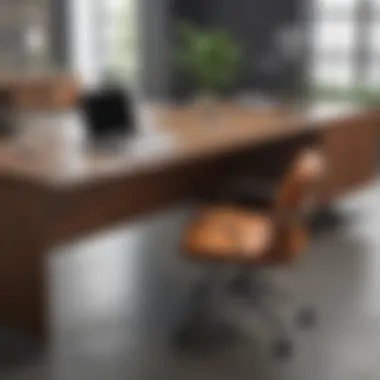 Diverse Materials and Styles of Three-Sided Desks Various materials and styles of three-sided desks