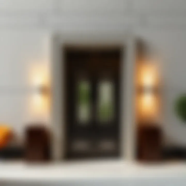 Elegant steel door design showcasing modern architecture