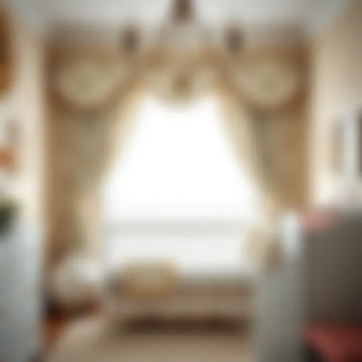 Cozy nursery with coordinated valance and bedding