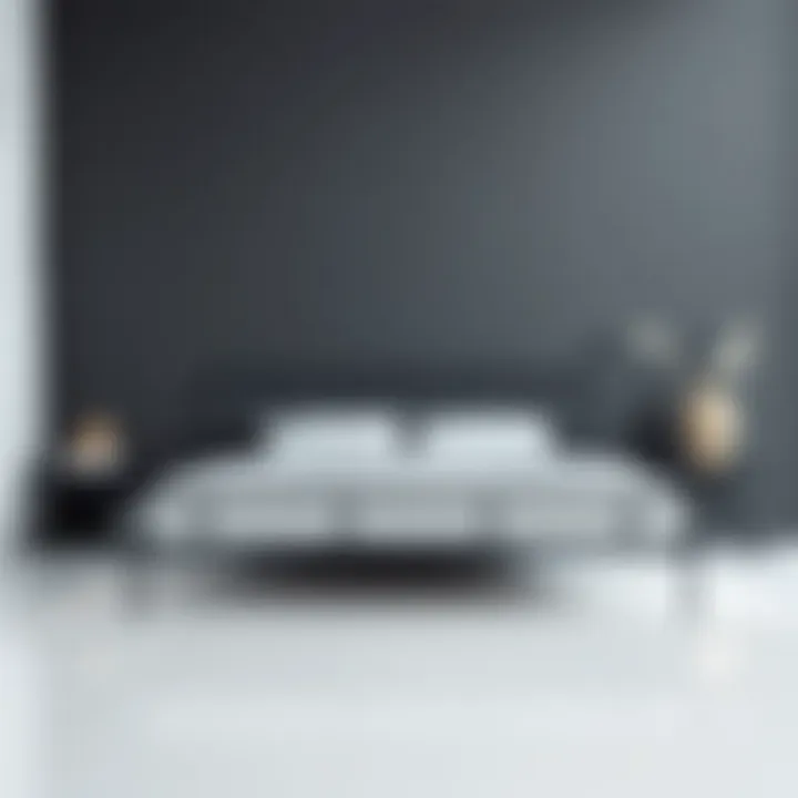 Elegant twin metal platform bed design