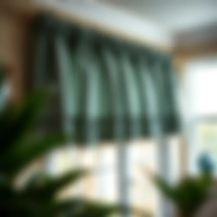 Valance installation demonstrating optimal techniques