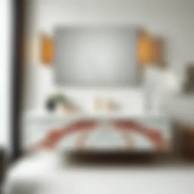 Sleek modern vanity top showcasing unique marble patterns