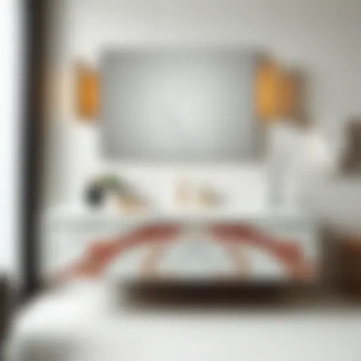 Sleek modern vanity top showcasing unique marble patterns