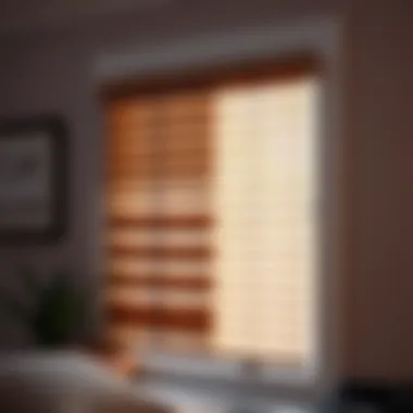 Installation of faux wood blinds in a window
