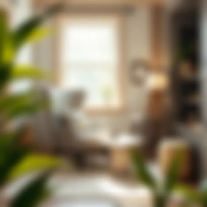 Stylish placement of a wingback chair with footrest in a cozy reading nook