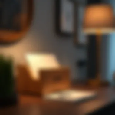 Aesthetic wooden mail holder enhancing modern home decor