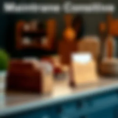 Maintenance tips for wooden mail holders displayed on a counter