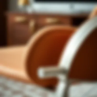 Close-up of FDW chair materials highlighting quality and texture