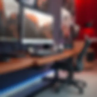 Multi-functional gaming desk attachments