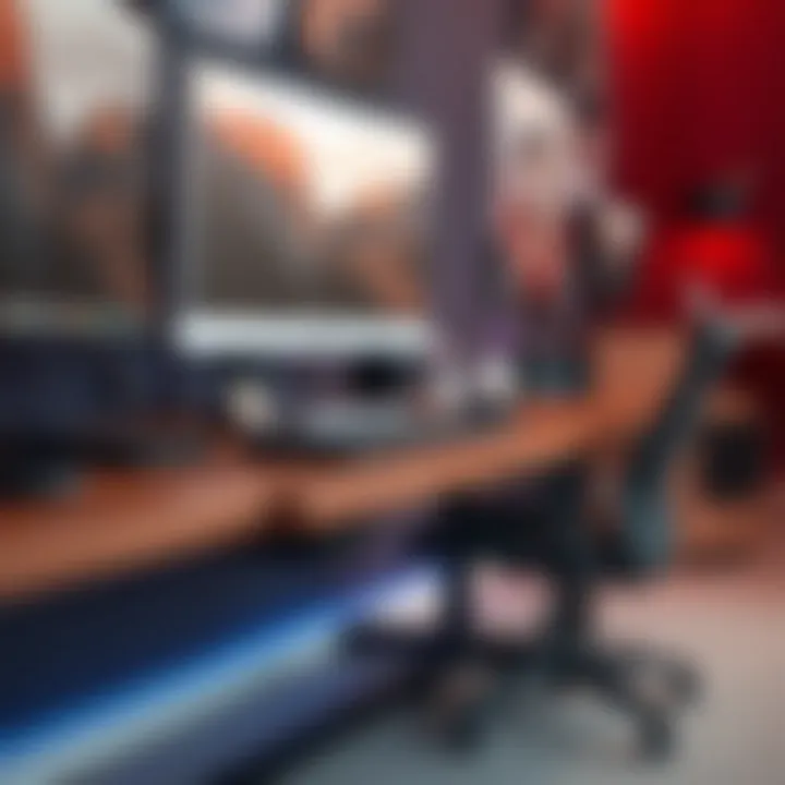 Multi-functional gaming desk attachments