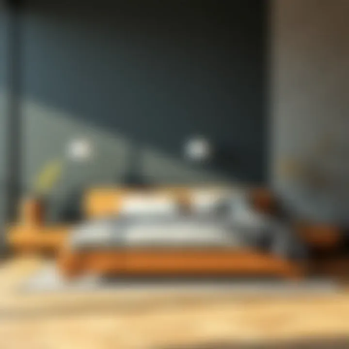 Contemporary bed design featuring sustainable materials