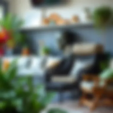 Maintenance tips displayed alongside patio furniture storage solutions