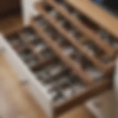 Drawer Transformation: Clutter to Clarity Before and after transformation of a cluttered drawer