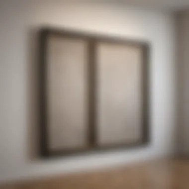 Visual guide on measuring wall space for optimal gallery wall layout.