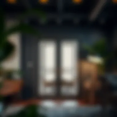 Installation setup for metal tambour door kit in a furniture project