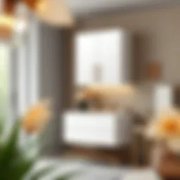 Elegant mobile home vanity cabinet with modern finish