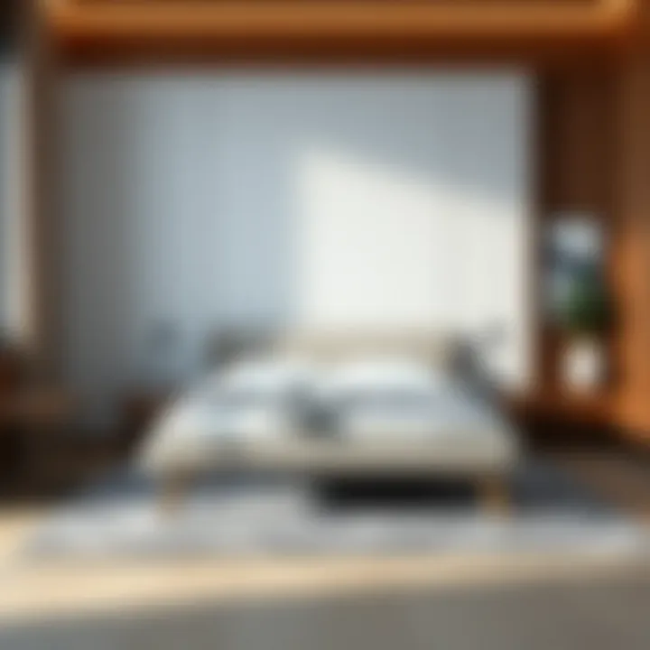 Ergonomic full size bed frame emphasizing comfort and support