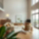 Sophisticated living room with minimalist furniture and modern decor