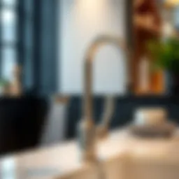 A sleek multifunctional faucet showcasing elegant design