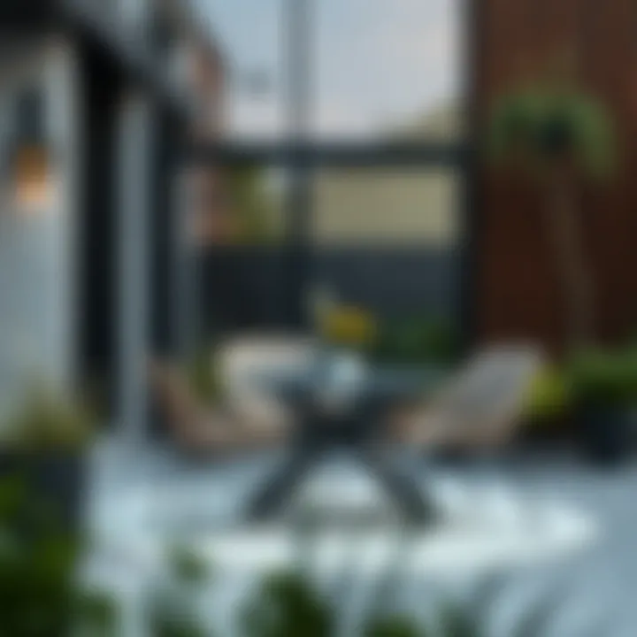 Elegant outdoor dining chair design showcasing modern aesthetics