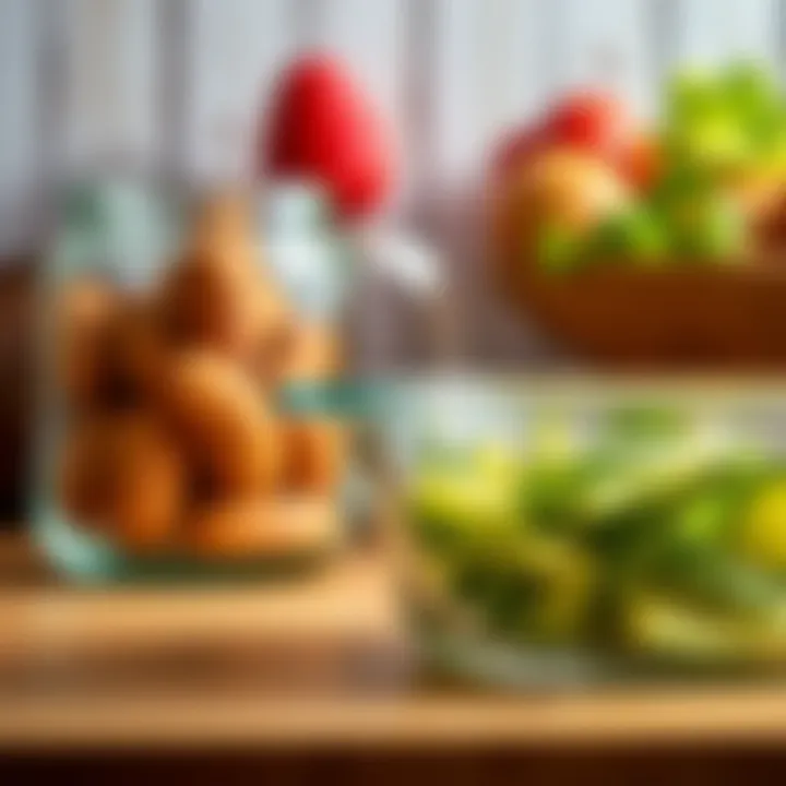 Close-up of durable Pyrex material highlighting its quality