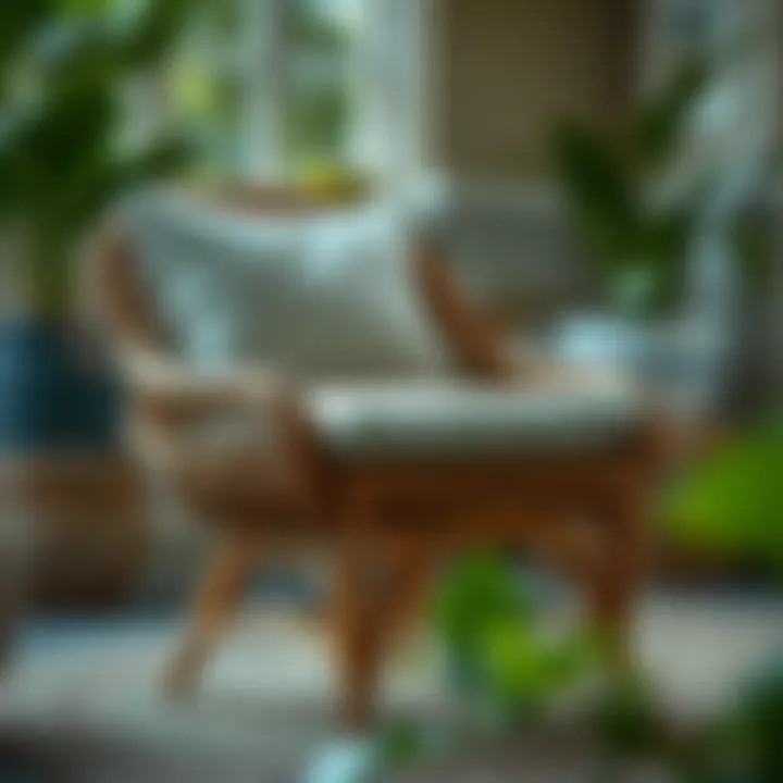 Caring for wicker chair cushions with proper maintenance