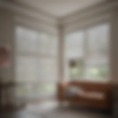 Functional Window Treatments Enhancing Natural Light A well-lit garage with functional window treatments