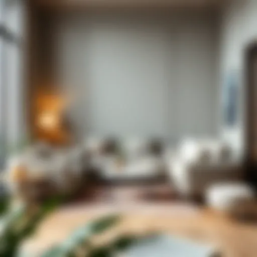 Elegant multifunctional furniture in a compact living room setting