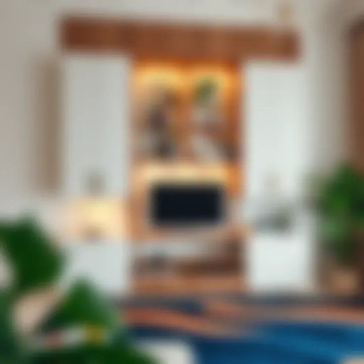 Stylish wall-mounted storage solutions enhancing room functionality