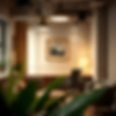 Stylish workspace enhanced by innovative lighting solutions