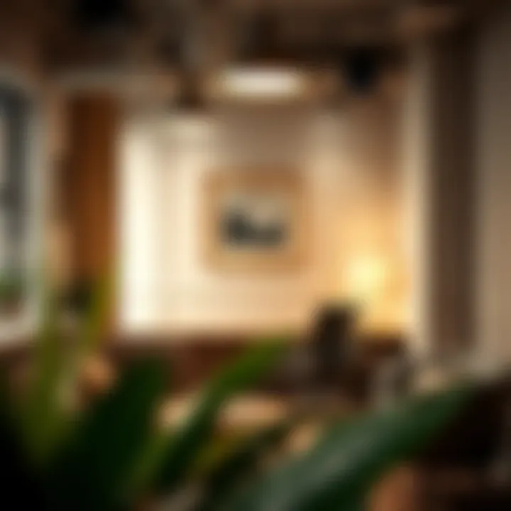 Stylish workspace enhanced by innovative lighting solutions