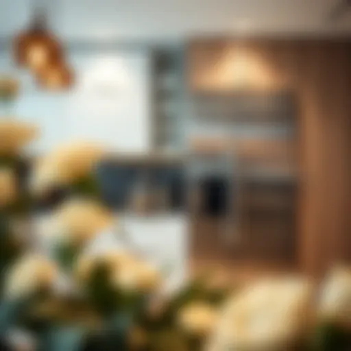 Elegant stainless storage cabinet in a modern kitchen