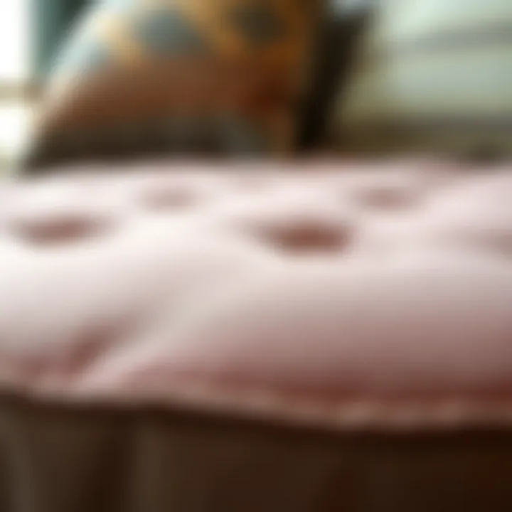 Close-up of Sunbrella fabric texture showcasing durability and color