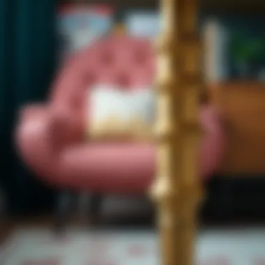 Close-up of a brass leg showcasing its intricate design