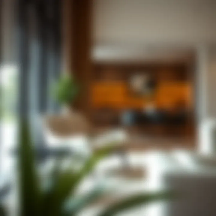 Elegant 40 inch chair in a modern living room setting