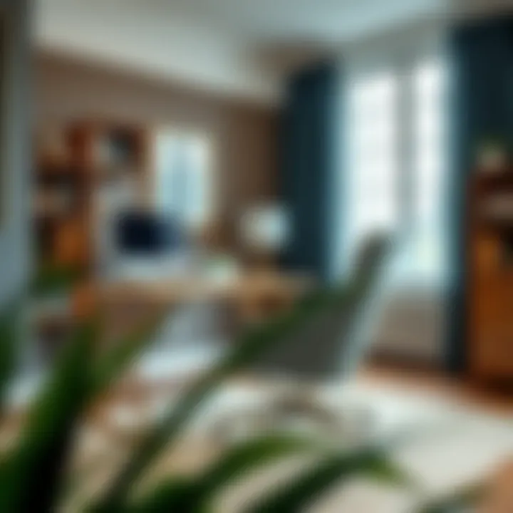 Chic 40 inch chair in a home office environment