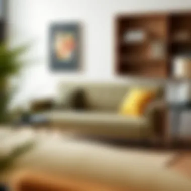 Stylish small one seat sofa showcasing different fabric options