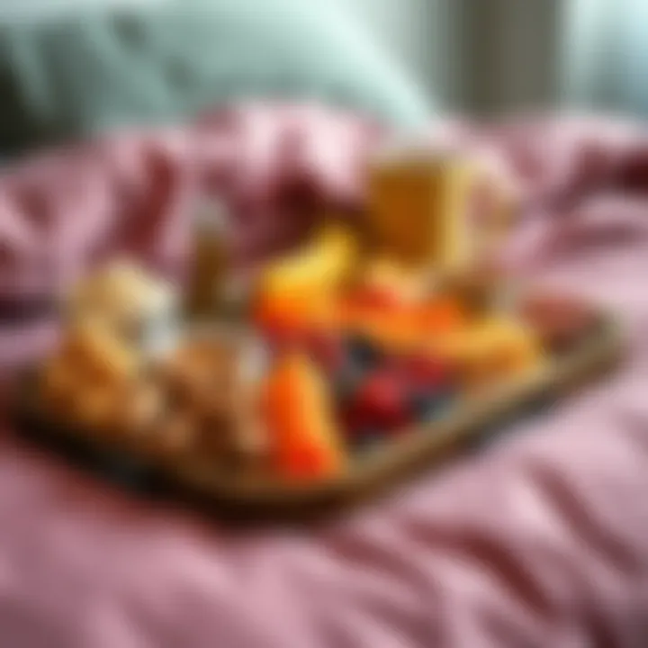 A vibrant tray showcasing a variety of healthy snacks