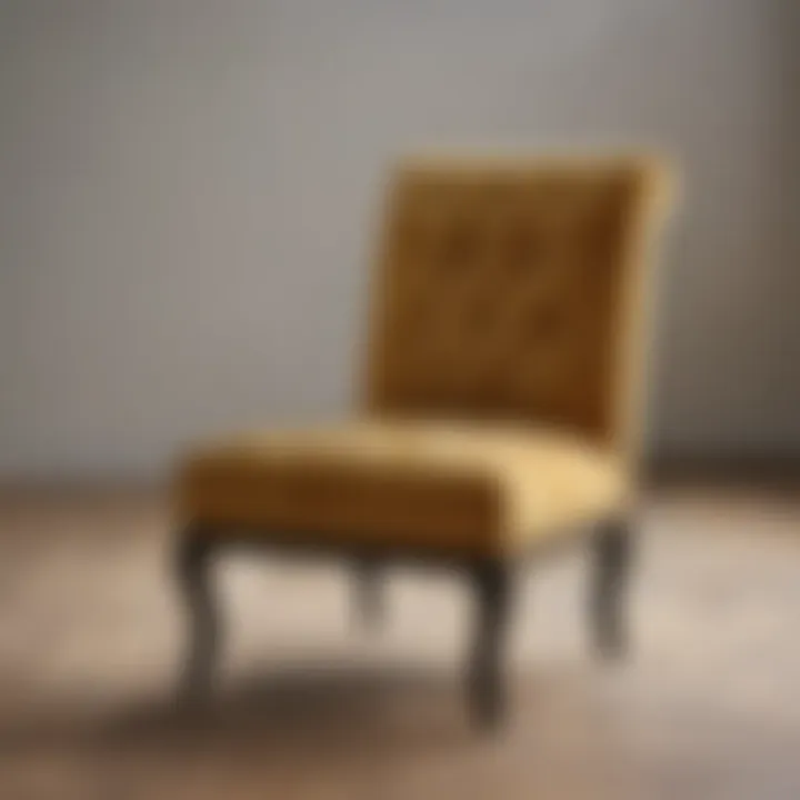 Stylishly customized upholstery side chair for unique decor