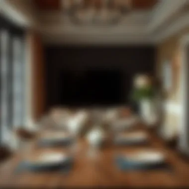 Versatile table arrangement in a cozy space