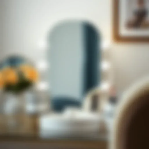 Elegant magnifying makeup mirror with adjustable lighting