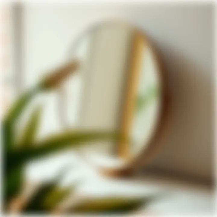 Stylish design of a contemporary makeup mirror