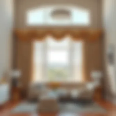 Installation techniques for two-story curtains