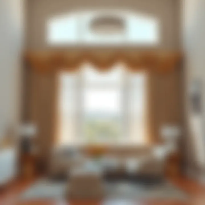 Installation techniques for two-story curtains