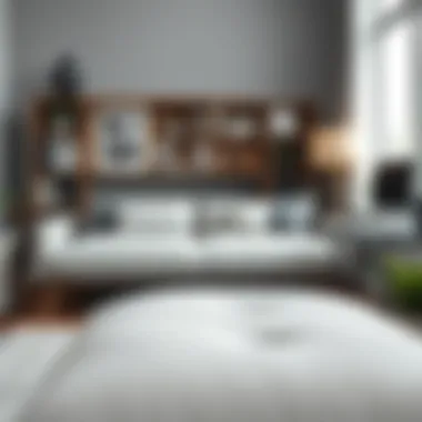 Versatile sofa bed integrated into a stylish home office