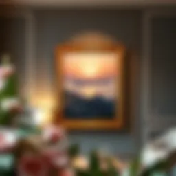 Elegant display of the Walmart 16x24 frame showcasing a beautiful artwork