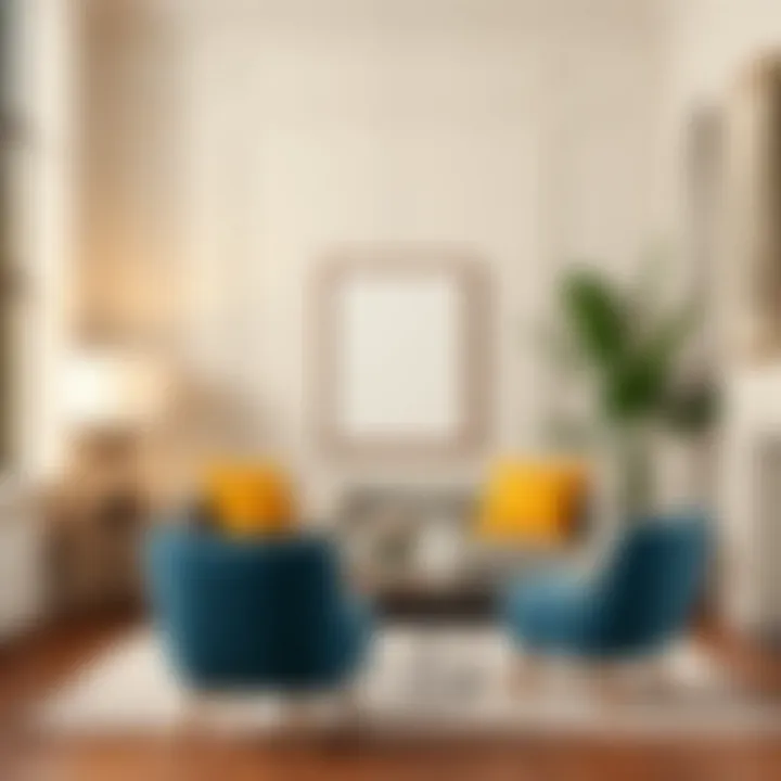 Stylish decor featuring the Walmart frame in a chic interior